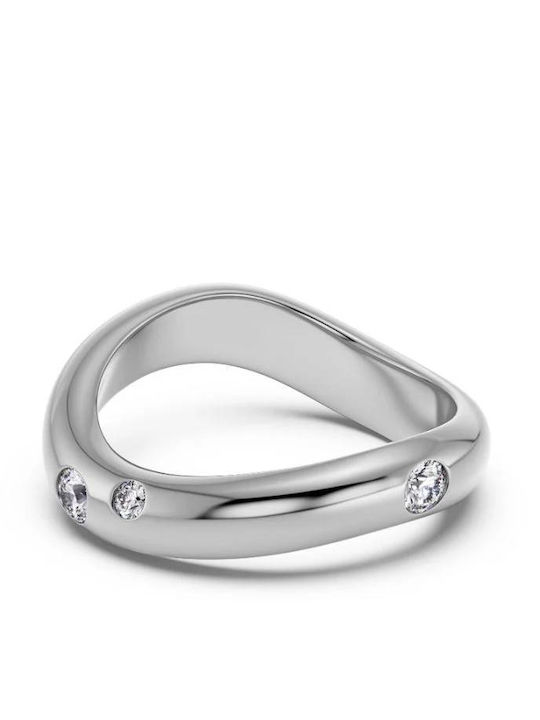 Edblad Ring with Zircon made of Steel
