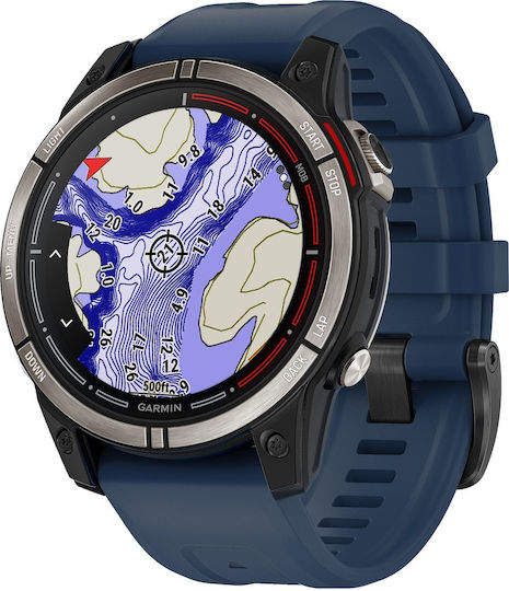 Garmin Quatix 7 Pro Titan 47mm Rezistent la apă Smartwatch (Negru)