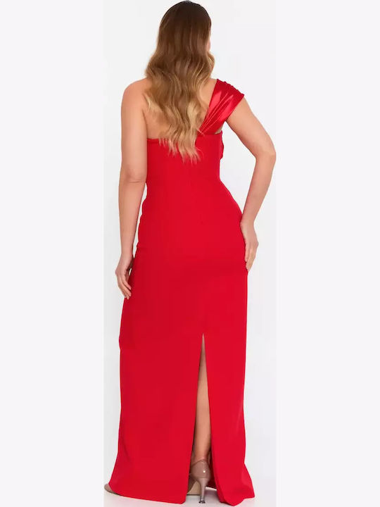 Summer Maxi Dress for Wedding and Christening Red