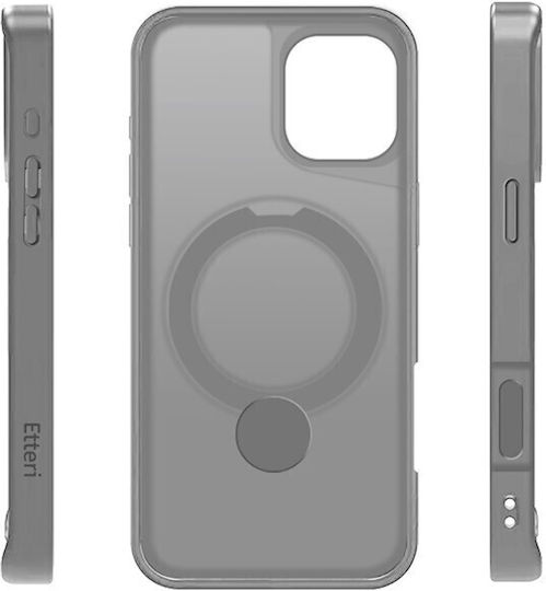 Etteri Back Cover Σιλικόνης / Πλαστικό Γκρι (iPhone 15 Pro Max)