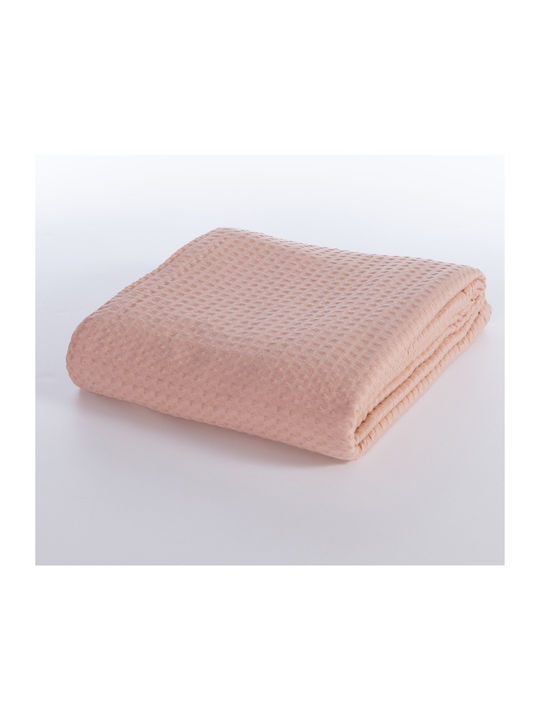 Nef-Nef Homeware New Golf Pique Blanket Single 160x240cm Pink