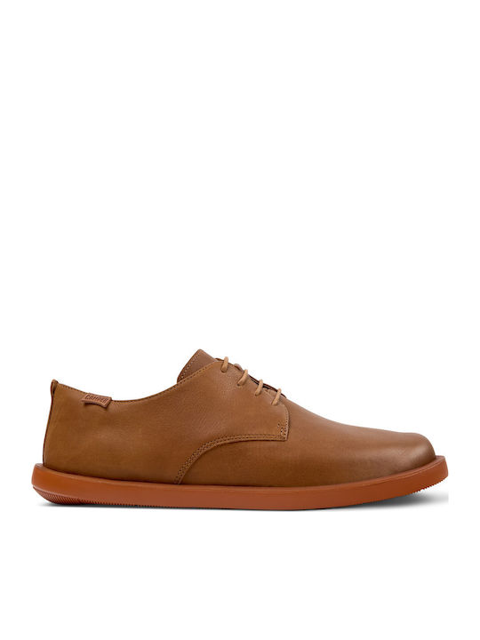 Wagon Men's Leather Casual Shoes Brown