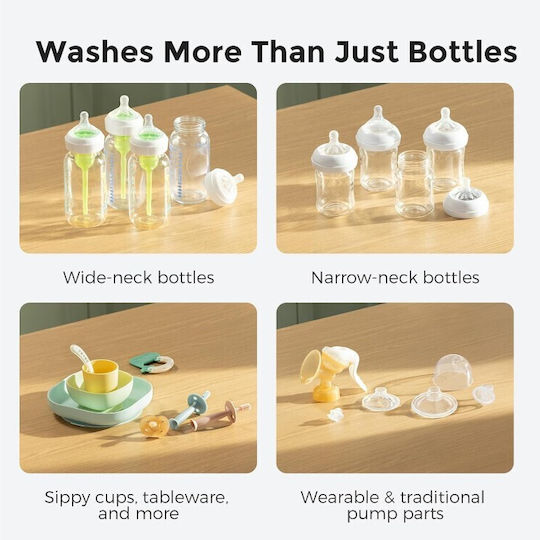 Momcozy KleanPal Pro Washer & Electric Baby Sterilizer for 4 Bottles
