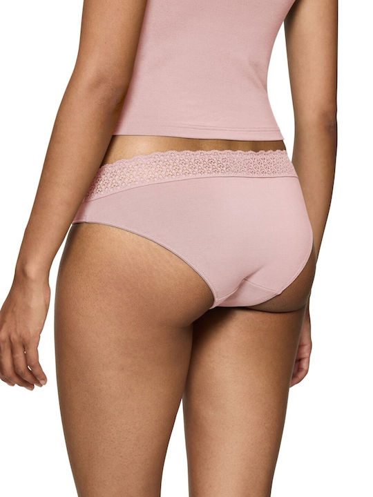 Feel Modal Tai Damen Slip Dark Pink