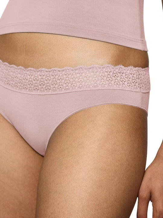 Feel Modal Tai Damen Slip Dark Pink
