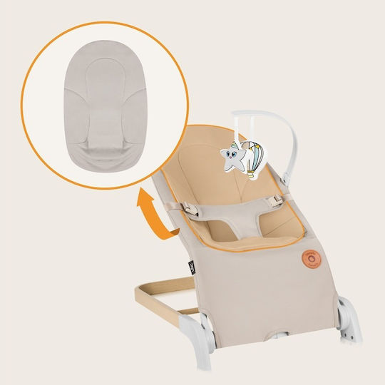 Lionelo Χειροκίνητο Relax Μωρού Lilac Beige Sand για Παιδί έως 9kg