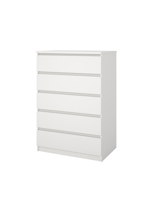 Συρταριέρα Κρεβατοκάμαρας White 77x50x111.3cm
