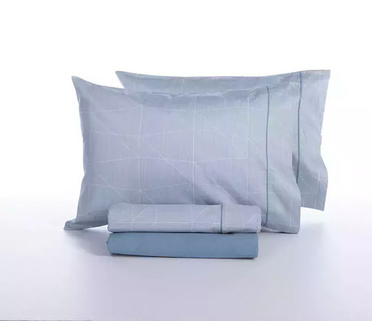 Nef-Nef Homeware Mirrage Σετ Σεντόνια Υπέρδιπλα 240x270εκ. Γκρι (4τμχ)