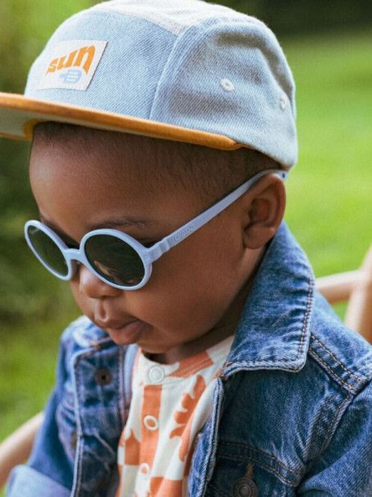 KiETLA Rozz Runde Kinder-Sonnenbrillen Blau Für 1-2 Jahre