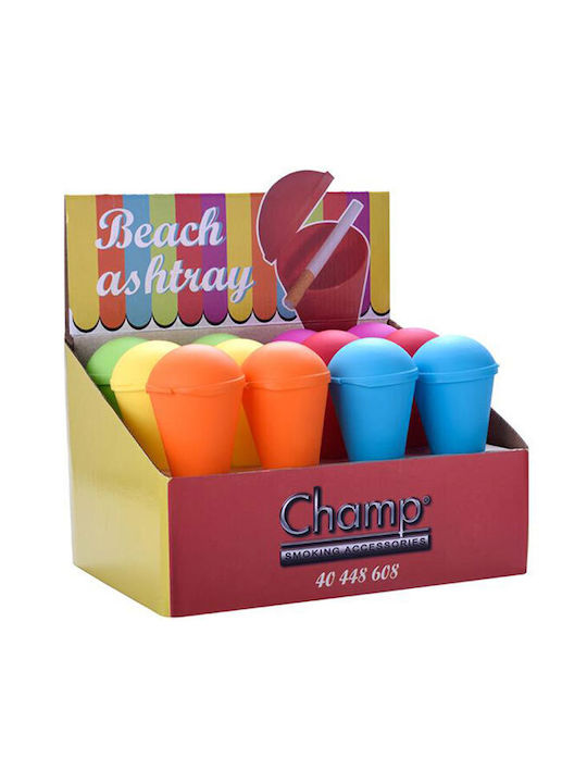 Σταχτοδοχείο Παραλίας Κωνικό Με Καπάκι Πλαστικό 15cm Σε 6 Χρώματα 1τεμ Σταχτοδοχείο Παραλίας Κωνικό Με Καπάκι Πλαστικό 15cm Σε 6 Χρώματα 1τεμ