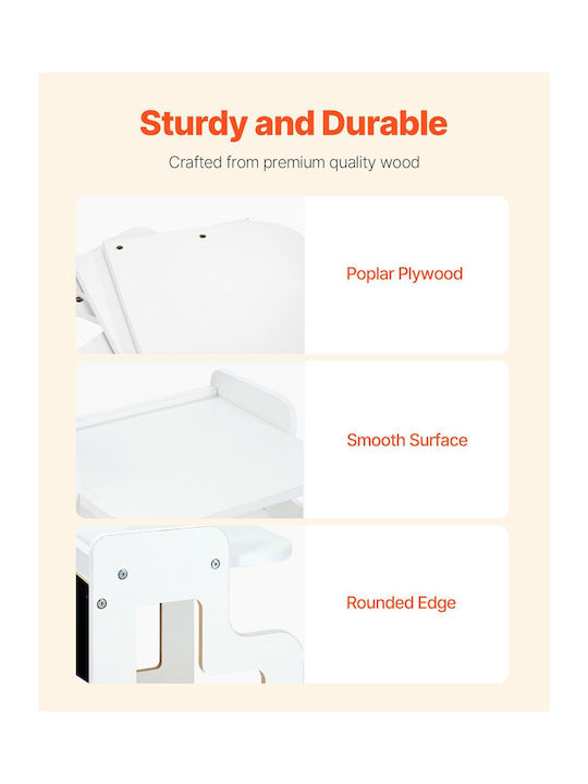 Kids Desk White Vevor