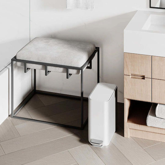 Simplehuman CW2102 Inox Perie de toaletă 5lt Alb