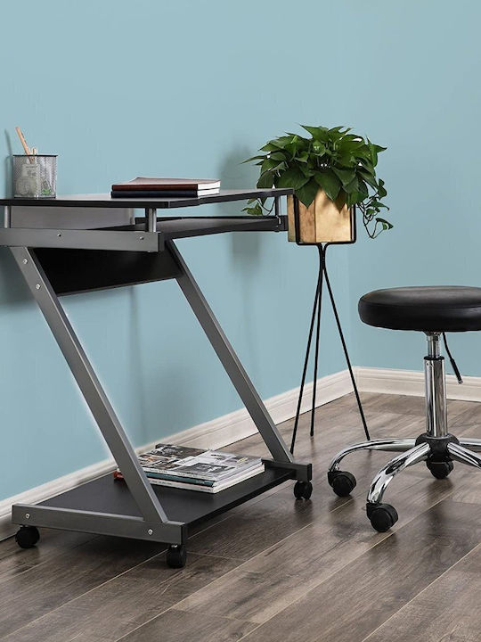 Techly Ica-tb 935b Computer Desk with Keyboard Shelf Black 730x590x370 Mm