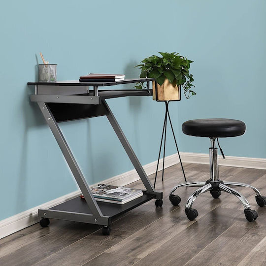 Techly Ica-tb 935b Computer Desk with Keyboard Shelf Black 730x590x370 Mm