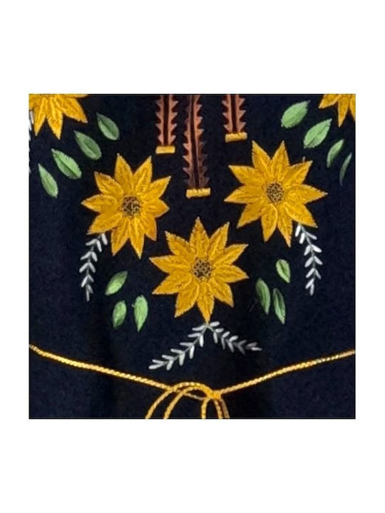 Traditional Women's Dress Cpr251 Navy Blue