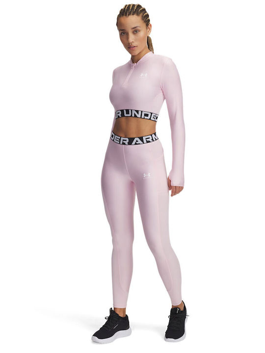 Running Γυναικείο Cropped Κολάν Prime Pink