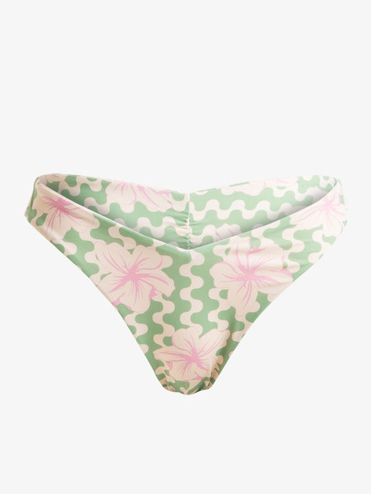 Roxy Women's Swimwear Hibiscus Daze Hl Cheeky Bottom Basil