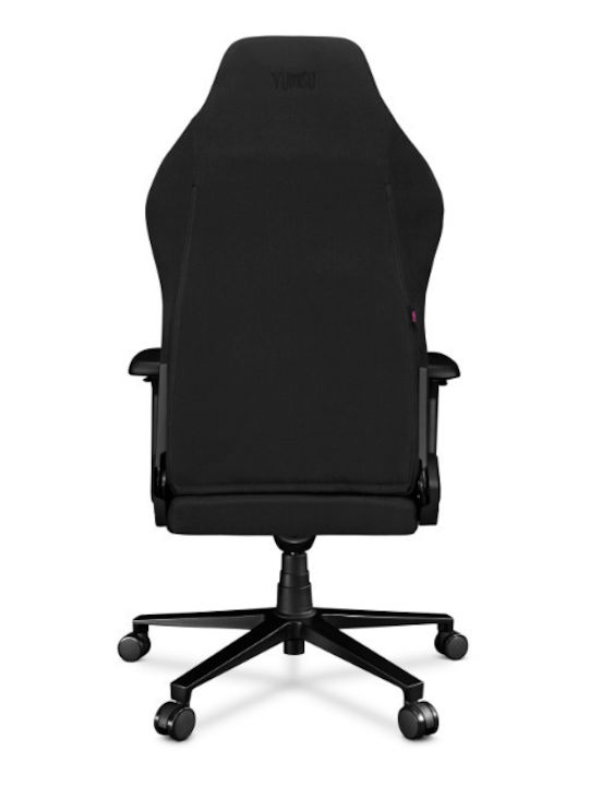 Yumisu 2054 Fabric Gaming Chair with Adjustable Arms Black
