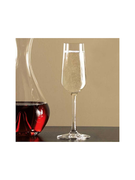 Stolzle Lausitz Set de pahare de sampanie / Vin alb din Sticlă Cu picior 200ml 6buc