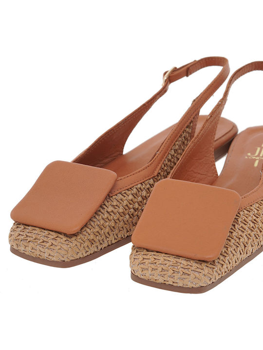 Capodarte Damen Ballerinas Slingback Beigen