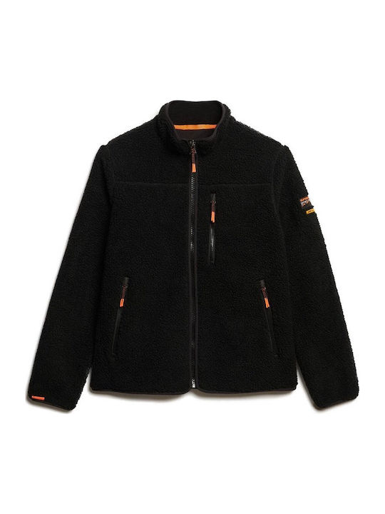 Fleece Γυναικεία Ζακέτα Black