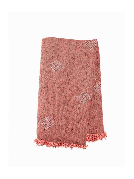 Sunshine Spira Ριχτάρι Πολυθρόνας Chenille 180x180εκ. Red