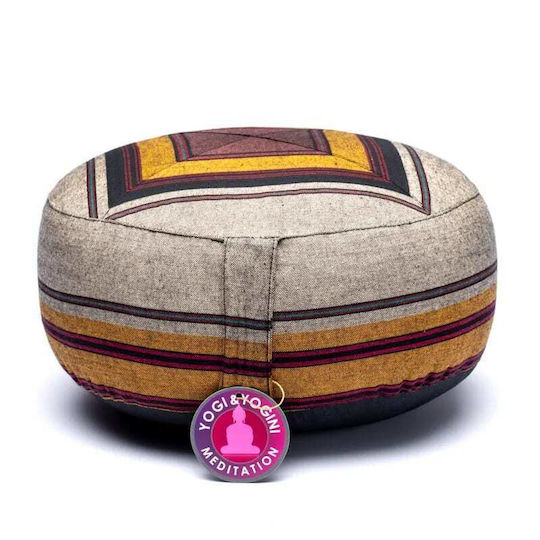 Buchweizen Meditationskissen Mehrfarbig 33x17cm