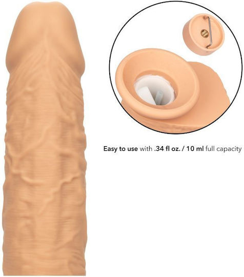 Calexotics Realistisches Dildo mit Saugnapf und Ejakulierende Flesh 22,75cm