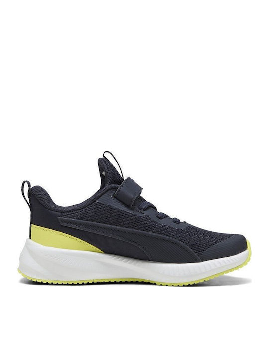PUMA Flyer 3 Ac+ Ps Kinder Sportschuhe Laufen mit Bügel- und Schleifenverschluss Marineblau