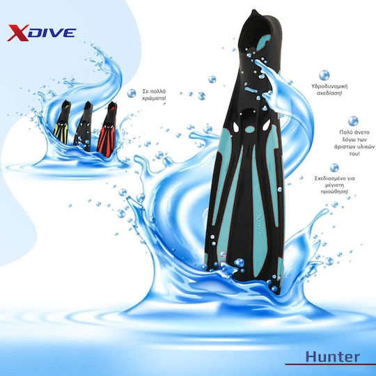 XDive Βατραχοπέδιλα Κολύμβησης Hunter Aquatic Blue