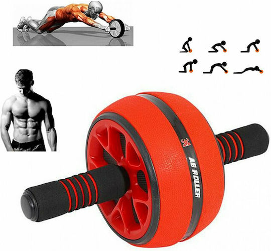 Acp Muscle Fitness Wheel Red Non-Slip Handles Knee Mat