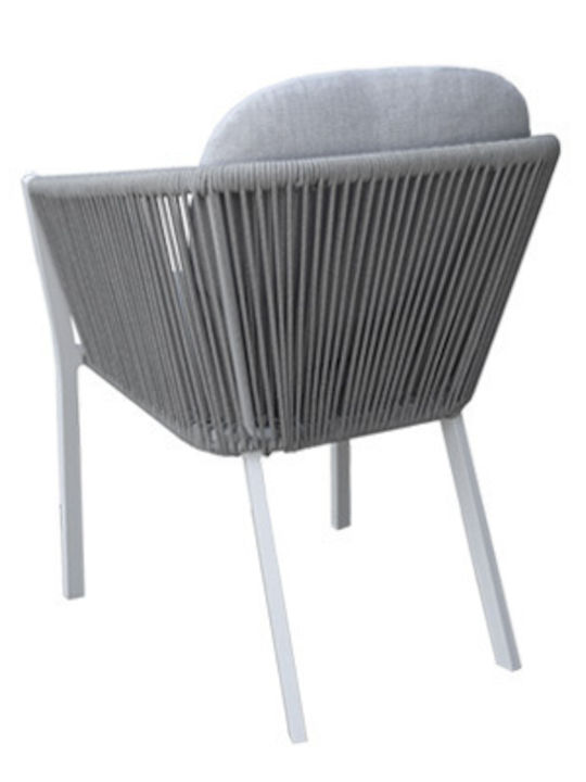 Set Sala De Mese Pentru Exterior Jurdan 5 Piese Alb