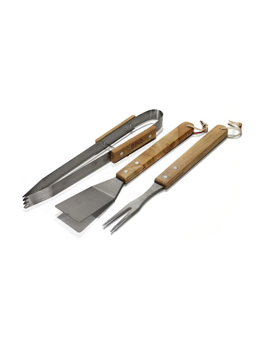 General Trade Set de 2 unelte BBQ cu Furculiță, Spatula și Pensete 727303 General Trade Set de 2 unelte BBQ cu Furculiță, Spatula și Pensete 727303