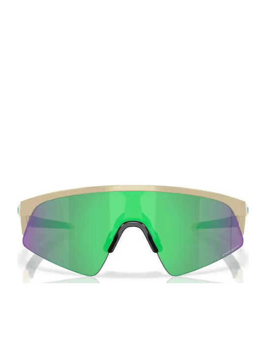 Oakley Sweep Unisex Sunglasses with Green Plastic Frame and Multicolour Mirror Lens OJ9015-07