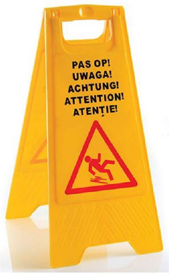 Hendi Sign Slippery Floor 46x61.5cm.