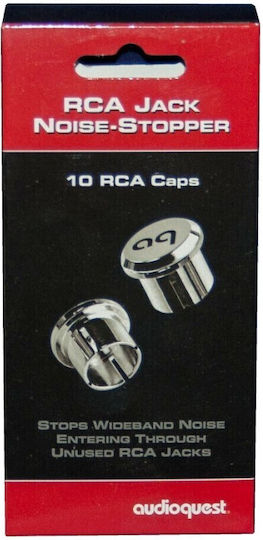 Audioquest Rca Noise-stopper Caps Πώματα Θορύβου Σκόνης Αχρησιμοποίητα Βύσματα Εισόδου Rca 10 Τεμ