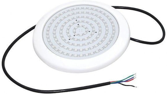 Led Φωτιστικό Πισίνας Πλαστικό 20w Rgb 110° Ip68 12v Dc Φ210χ20mm Aca – Pisc20rgb