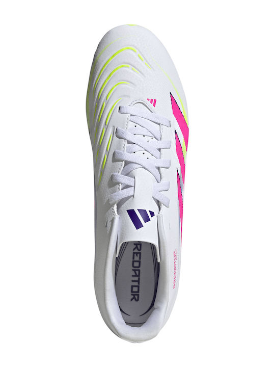 adidas Predator Club Fußballschuhe mit Stollen Weiß