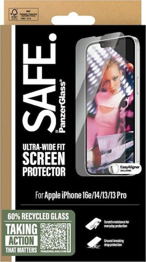 Safe By Panzerglass Screen Protector Iphone 17e 16e 14 13 13 Pro Ultra-wide Fit W Aligner