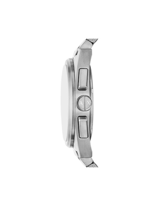 Armani Exchange Ceas Bărbați 42mm Cronograf Baterie cu Brățară Argintie din Oțel Inoxidabil