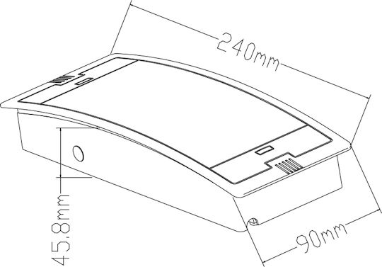 Braytron LED Φωτιστικό Ασφαλείας Εξόδου με Αυτοκόλλητο Τοποθέτησης