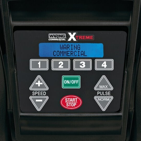 Waring MX1300XTPEE Blender Comercial Profesional 1.5kW Negru cu Memorie Internă A Canaței 1.4lt 29x26x40cm