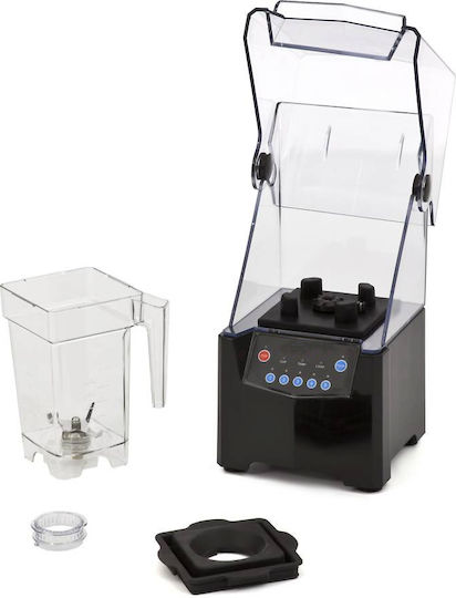 Lappas LPX-6MC Επαγγελματικό Μπλέντερ 0.8kW Μαύρο με Χωρητικότητα Κανάτας 1.5lt 21x21x45cm