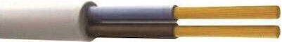 Eurolamp Καλώδιο Ρεύματος με Διατομή 3x1mm² σε Λευκό Χρώμα 1m Εύκαμπτο