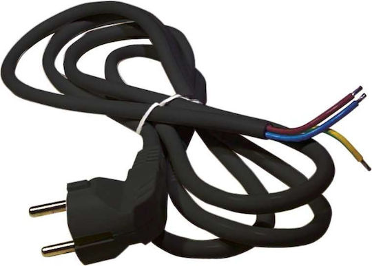 Emos Power Cord Type NYL with Cable Properties 3x1mm² in Black Colour 5m