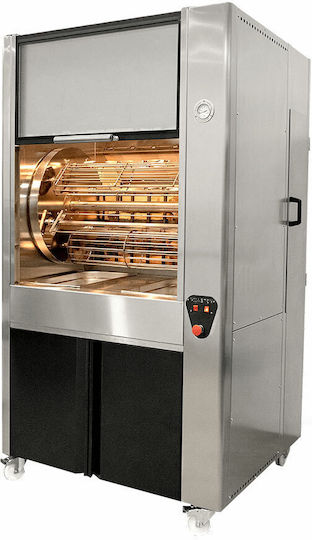Biokan CFW16 Pui Rottisserie Grill Cărbune cu Dimensiuni 105x160x193cm