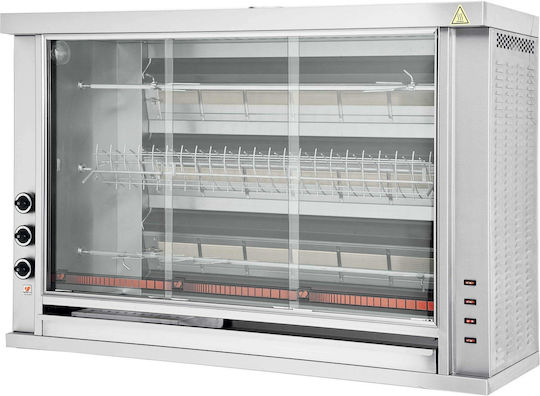 North GAS K3A Spit Grill Natural Gas 18kW with Dimensions 50x151x104.5cm