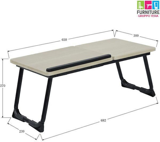 Bakaji Table for Laptop up to 17" Gray (02012248)