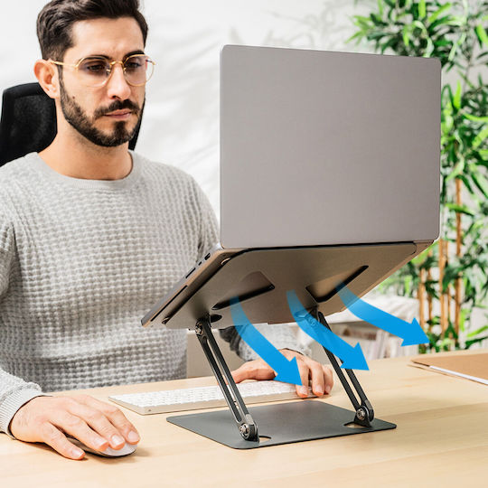 InnovaGoods Lastan Stand für Laptop bis zu 18" Silber