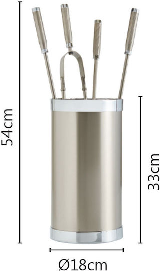 Găleată pentru unelte de șemineu din bronz Zogometal K10-1195